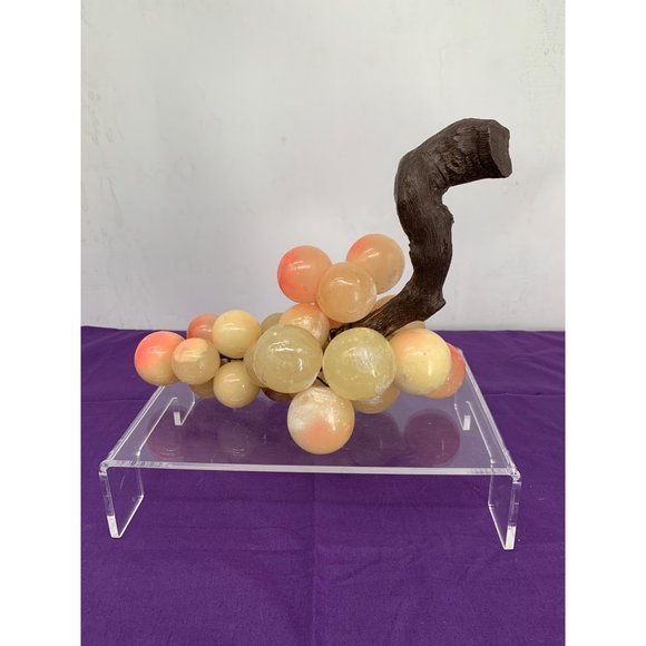 Alabaster Natural Stone Mid Century Modern Grapes Large - Picture 5 of 14